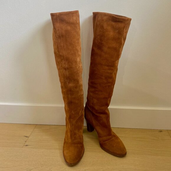 Vince Casper Tall Suede Boots - Picture 1 of 12